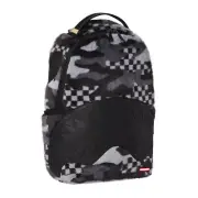 Sprayground Sharks In Paris Backpack Faux Fur Grey Camo Checkered Books Bag New