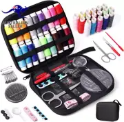 Sewing Kit with Sewing Accessories, Bobbins Thread, Large Format Premium
