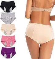 [RognEe] Everdries Leakproof Panties for Over 60#s, Everdries Leakproof Underwear for Women Incontinence (5pcs,2XL)