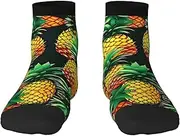 [YANYU] Tropical Fruit Pineapples Print Workout Everyday Socks For Men And Women All Seasons Comfortable Adult Socks