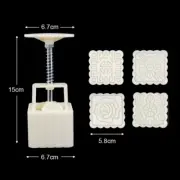 Mooncake Mold Mid Autumn Festival Mooncake Mould DIY Hand Pressure Fondant Decor