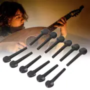 12 Pcs 8.7cm Ebony Peg Set Wooden Tuning with Fisheye for Oud Violin Fiddle UTS