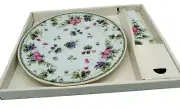 Andrea by Sadek 10" Cake Plate and Server in Original Box Traditional, Classic