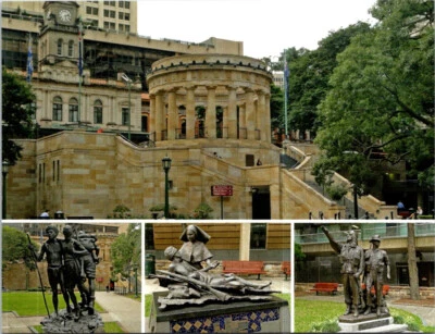 (1015) 1-6-2025 - PICS postcard - QLD - Brisbane ANZAC Square Memorial