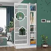 Wall Room Divider, Modern Room Divider with Shelves, Privacy Screens Rooms Divider Bookcase, Room Separator Screen, for Stylish Home Office Decor Display, White(L 90cm/35.4in)