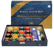 Super Aramith Pro Cup Pool Balls Spot Measle Dotted Ball Cleaner Cloth Pack