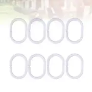 60 Pcs Hook Clear Shower Curtain Liner Bronze Rings Curtains
