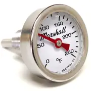 I-14-CW Direct Mount Engine Thermometer, 0-250F, White Dial, Liquid Filled