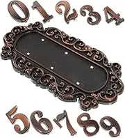 COHEALI 1 Set Vintage Door Number Sign Decorative Wall Number Plaque with European Charm Durable Design for House Address Display Rustic Touch for Home Entry Garden Decor