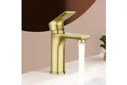 Gold Basin tap Bathroom sink tap mixer Brass Vanity Sink Faucets WELS