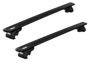 Thule Roof Bars Raised Rail Evo Wingbar Evo Black for VW Golf Variation/Spor