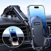 LOTUNY Universal Phone Mount for Car, Reliable Suction Hands-Free Car Phone Holder Mount, Automobile Cell Phone Holder Car for Dashboard Windshield Vent Fit for All Smartphones