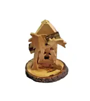 Olive wood nativity set Hand carved from Bethlehem 10pc