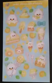 scratch and sniff stickers sheet NEW Tageenla Lemon scent