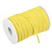 Flat Elastic Band for Sewing 1/8" x 109 Yards Light Yellow Stretch Strap Roll