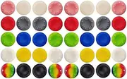 40 Pcs Colorful Silicone Accessories Parts Thumb Grip Cap Cover, Analog Controller Thumb Stick Grips Cap Cover For PS2, PS3, PS4, XBox 360, XBox One Controller