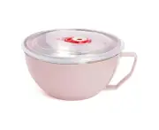 Ramen Bowl With Lid Instant, Noodle Bowl Stainless Bowl Portable Noodle Bowl Instant Noodle Bowl With Handle And Sealed Lid