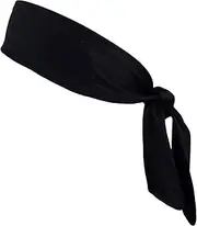[ACEmedia] Headbands Tie on Headband for Women Men Running Athletic Hair Head Band Elastic Sports Sweat Basketball Sweatband Yoga Workout Sweatbands Adjustable Non-Slip Moisture Wicking