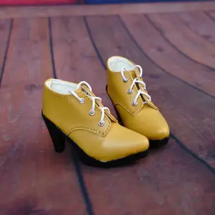 【GEM 鞋】 BJD 1/3 1/4娃娃鞋尖頭綁帶高跟踝靴SD