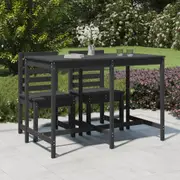 vidaXL Garden Table Grey 159.5x82.5x110 cm Solid Wood Pine