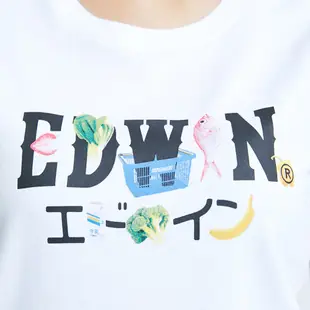 EDWIN 人氣復刻 超市系列 總匯LOGO短袖T恤(白色)-女款