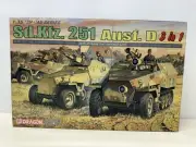 NIB Dragon Sd.kfz.251 Ausf.D Smart Kit 3 in 1 Kit 6233 1/35