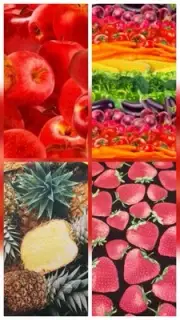 Timeless Treasure - Fruits & Vegetables Quilting & Crafting Fat Quarters Fabrics