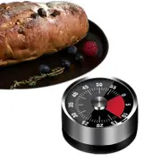 60 Minutes Countdown Kitchen Timer Visual Timer With Magnetic Base-Black