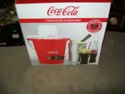 Nostalgia COCA COLA 4-Quart Electric Ice Cream Maker Electric Retro NEW/SEALED