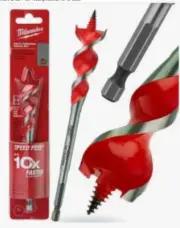 Milwaukee USA. Speed FEED Wood Drilling Bit Set Self-Feeding Power Tool 1” 25mm
