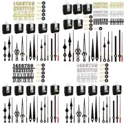 Quiet Quartzs Clock Movement Kits with Hands and Numerals DIY Wall Clock Repair