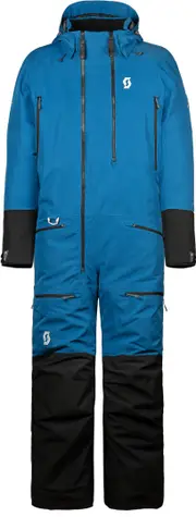 Scott Roop Dryo 2023 One Piece Snowmobile Suit, black-blue, Size L for Men Black Blue