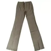 Urban Outfitters Women’s Sz 2 Vivian Split Hem Flare Pant Olive Green NWT