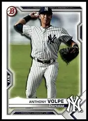 Anthony Volpe 2021 Bowman Baseball #BP-85 Yankees