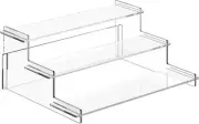 Acrylic Risers Display Stand, 3 Tier Cupcake Holder, Clear Perfume