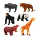 【888ezgo】6入仿真野生動物模型（小隻）（熊貓版）（硬材質）（安全塑料）