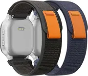 [HQzon] 20mm Elastic Nylon Band Compatible with Gizmo Watch 3 2 1/Cosmo JrTrack 3/2 SE/2/JrTrack/2Gabb Watch 3 2 1/SyncUP Kids Watch, Strap Velcro Design