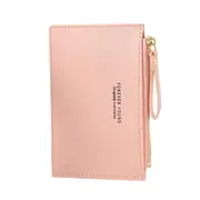 3 Pcs Men's Women's PU Zipper Cash ID Card Credit Card Holder Pure Color Mini Business Card Case Name Card Holder Holiday Gift