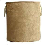 Foldable Laundry Basket Storage Cotton Linen Laundry Hamper Bathroom Organizer Bucket Clothes Large Capacity Baskets(L 40x45cm)