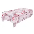 Christmas Tablecloth Reusable Durable Rectangle Dustproof Table Cover