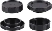 MD Camera Body Cap & Rear Lens Cover Compatible for Minolta Rokkor MD MC SR Mount Camera Lens Cover (2 Pack)
