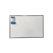 Quartet Magnetic 60x90cm Whiteboard w/ Markers/Magnets/Eraser Silver/White