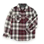 Sovereign Code Redwood Button Down Shirt in Dk Red/Luke Plaid at Nordstrom, Size 2T