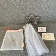 Meri Meri Dolly Dress Up Sparkly Star Kit, Fairy Tattoo & Enamel Pin Set Lot 3