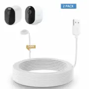 HOLACA 30ft/9m Magnatic Power Supply Cable for Arlo Ultra/Arlo Pro3 Only, 2-pack