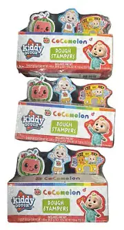 Cocomelon Kiddy Dough Modeling Clay Play-Doh + Figure Stampers 3-Pack, 9ct