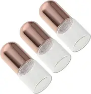 VALICLUD 3pcs Mini Glass Perfume Bottles with Roller Ball Applicator Refillable Travel Containers for Essential Oils Stylish and Durable Vials for Perfume Decanting and Smooth Application