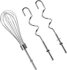 Hand Mixer Beaters Blender with 2 Dough Hooks, Stainless Steel Hand Mixer Whisk