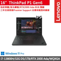 在飛比找momo購物網優惠-【ThinkPad 聯想】16吋i7獨顯RTX效能筆電(Th