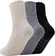 [Breslatte] Ultra Thick Slipper Socks for Women Non Slip Socks Womens Hospital Socks with Grippers for Women Grippy Socks